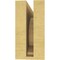 Ekena Millwork 4"W x 12"D x 8"H Classic Emerson Rough Cedar Woodgrain TimberThane Corbel, Primed Tan CORUR04X12X08EMRRCPR - alternate 2
